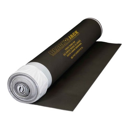 Qep Roberts Black Jack 2-In-1 Wood Flooring Underlayment, 100 Sq/Ft X 28'L X 3' 7inW X 1/8inD 70-026